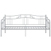 vidaXL Estructura de sofá cama de metal gris 90x200 cm