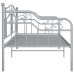 vidaXL Estructura de sofá cama de metal gris 90x200 cm