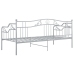 vidaXL Estructura de sofá cama de metal gris 90x200 cm