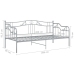 vidaXL Estructura de sofá cama de metal gris 90x200 cm