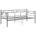 Estructura de sofá cama de metal negro 90x200 cm