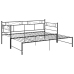 Estructura sofá cama extraíble sin colchón metal negro 90x200cm