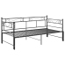 Estructura sofá cama extraíble sin colchón metal negro 90x200cm