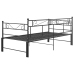 Estructura sofá cama extraíble sin colchón metal negro 90x200cm