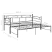 Estructura sofá cama extraíble sin colchón metal negro 90x200cm