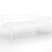 Estructura de sofá cama extraíble metal blanco 90x200 cm