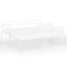 Estructura de sofá cama extraíble metal blanco 90x200 cm