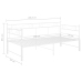 Estructura de sofá cama extraíble metal blanco 90x200 cm