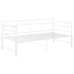 Estructura de sofá cama extraíble metal blanco 90x200 cm