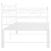 Estructura de sofá cama extraíble metal blanco 90x200 cm