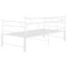 Estructura de sofá cama extraíble metal blanco 90x200 cm