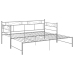 Estructura de sofá cama extraíble metal gris 90x200 cm