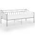 Estructura de sofá cama sin colchón metal gris 90x200 cm