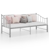 Estructura sofá cama extraíble sin colchón metal gris 90x200 cm