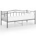 Estructura de sofá cama sin colchón metal negro 90x200 cm