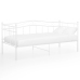 Estructura de sofá cama sin colchón metal blanco 90x200 cm