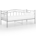 Estructura de sofá cama sin colchón metal gris 90x200 cm