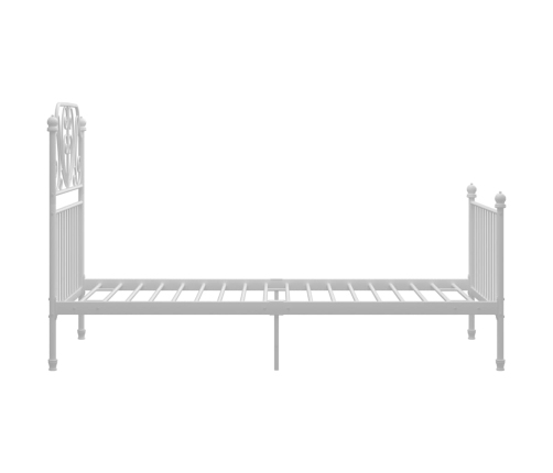 Estructura de cama sin colchón metal blanco 90x200 cm