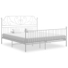 Estructura de cama sin colchón metal blanco 180x200 cm