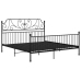 Estructura de cama sin colchón metal negro 200x200 cm