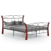 vidaXL Estructura de cama de metal negra 120x200 cm