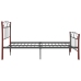 vidaXL Estructura de cama de metal negra 120x200 cm