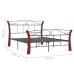 vidaXL Estructura de cama de metal negra 120x200 cm