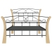 vidaXL Estructura de cama de metal negro 100x200 cm