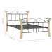 vidaXL Estructura de cama de metal negro 100x200 cm