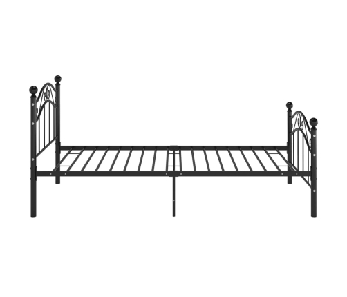 Estructura de cama sin colchón metal negro 90x200 cm