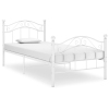 vidaXL Estructura de cama de metal blanco 90x200 cm