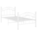 vidaXL Estructura de cama de metal blanco 90x200 cm