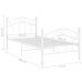 vidaXL Estructura de cama de metal blanco 90x200 cm