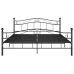 Estructura de cama sin colchón metal negro 140x200 cm