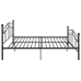 Estructura de cama sin colchón metal negro 140x200 cm