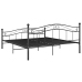Estructura de cama sin colchón metal negro 140x200 cm