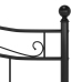 Estructura de cama sin colchón metal negro 140x200 cm