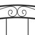 Estructura de cama sin colchón metal negro 140x200 cm