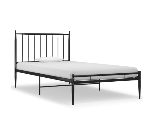 Estructura de cama sin colchón metal negro 90x200 cm