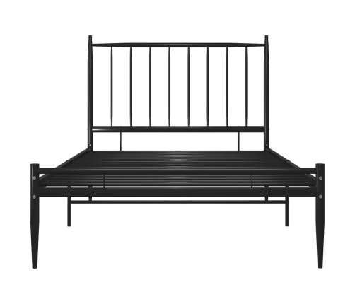 Estructura de cama sin colchón metal negro 90x200 cm