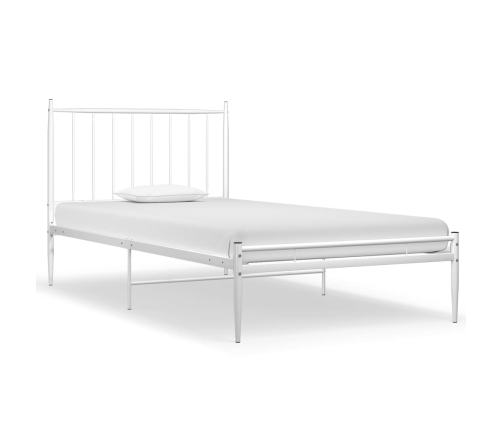 Estructura de cama sin colchón metal blanco 90x200 cm