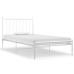 Estructura de cama sin colchón metal blanco 90x200 cm