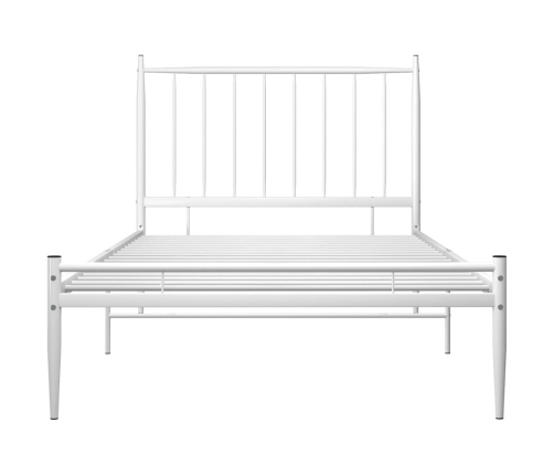 Estructura de cama sin colchón metal blanco 90x200 cm