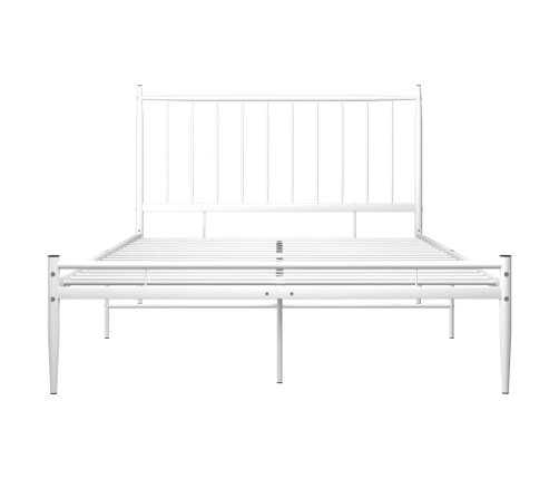 Estructura de cama sin colchón metal blanco 120x200 cm