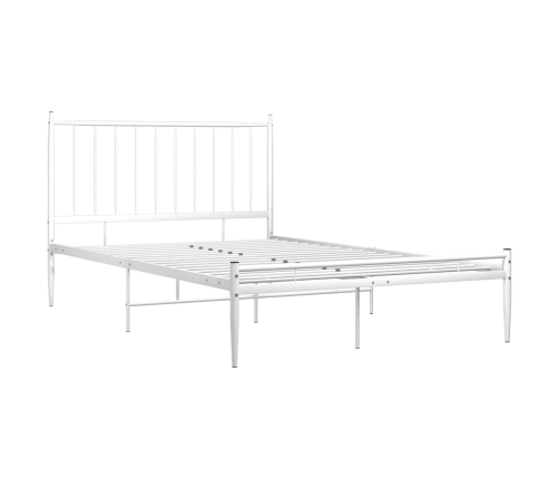 Estructura de cama sin colchón metal blanco 120x200 cm