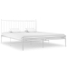 Estructura de cama sin colchón metal blanco 200x200 cm
