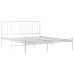 Estructura de cama sin colchón metal blanco 200x200 cm
