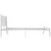 Estructura de cama sin colchón metal blanco 200x200 cm