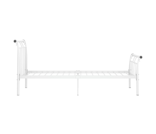 Estructura de cama sin colchón metal blanco 90x200 cm