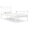 Estructura de cama sin colchón metal blanco 100x200 cm